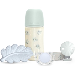 Suavinex Poetry - Baby Bottle Gift Set, Blue
