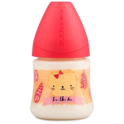 Suavinex Baby Bottle - Anatomical Teat, Pink Mermaid, 270 ml