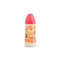 Suavinex Anatomical Cat-Mermaid Bottle Pink 360 ml