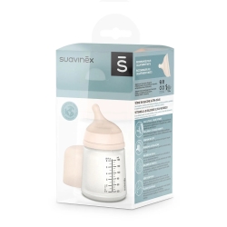 Suavinex ZerO.ZerO - Anti-Colic Baby Bottle with Silicone Teat 180 ml