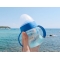 Suavine Baby Bottle with Handles and Silicone Spout, Blue, 4 Months+, 150 ml