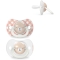 Suavinex Night&Day - 2 Sx Pro Glow-in-the-Dark Silicone Pacifiers 0-6 Months, Pink