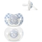 Suavinex Night&Day - 2 Sx Pro Glow-in-the-Dark Silicone Pacifiers 0-6 Months, Blue