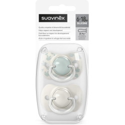 Suavinex Birdies - 2 Sx Pro Silicone Pacifiers 6-18M Green
