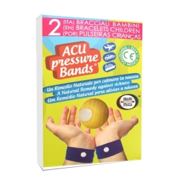 Acu Pressure Bands - 2 Anti-Nausea Travel Cuffs for Children