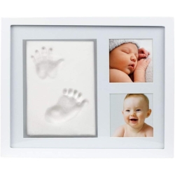 Baby Photo Frame and Hand and Footprint in Mouldable Material