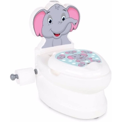 Interactive Educational Potty with Sound Effects and Toilet Paper Holder - Elephant