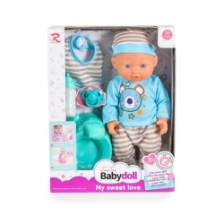 Tutu Babydoll - Doll with Potty, Pacifier, Bottle and Neck Strap 31 cm