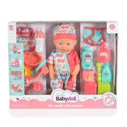 Tutu Babydoll - Doll with Accessories for Eating and Bathing 31 cm