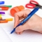 Soft FeelClic Grip - 12 Retractable Ballpoint Pens Medium Tip 1.0 mm Blue Color