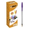Cristal Multicolour - 20 Coloured Ballpoint Pens with 1.6 mm Broad Tip for School, University, Office