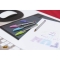 Cristal Multicolour - 20 Coloured Ballpoint Pens with 1.6 mm Broad Tip for School, University, Office