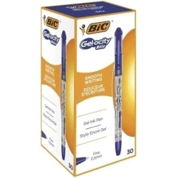 Gelocity Stic - 30 Blue Gel Ink Pens 0.5mm Tip