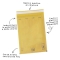 SACBOLL CD - 10 Padded Postal Envelopes with Self-Adhesive Bubble Wrap 20x22 cm