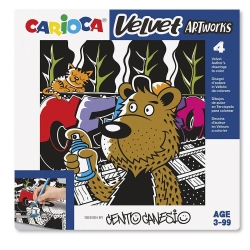 Velvet Artworks - 4 Velvet Coloring Pages by Authors, Cento Canesio, Graffiti Style