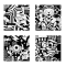 Velvet Artworks - Set of 4 Velvet Coloring Pages by Van Orton Design Art
