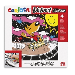 Velvet Artworks - 4 Velvet Illustrations to Color Graffiti Design with Cento Canesio