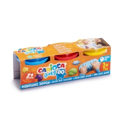 Baby Do - 3 Packs of Modeling Clay in 3 Bright, Mixable Colors for Children from 12 Months 3 x 75g