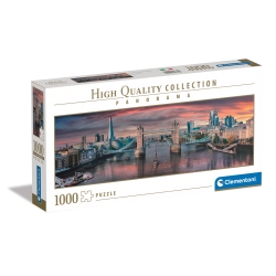 Puzzle Collection Panorama Across the River Thames - Horizontal Panoramic Puzzle for Adults 1000 Pieces