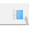VIVIDA Report File - 25 A4 Polypropylene Dowel Folders, 160 Sheets - Blue