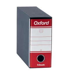 Oxford G81 - Lever Arch File with Case, No. 1 Memorandum, 23 x 18 cm, 8 cm Spine, 500 Sheet Capacity - Red