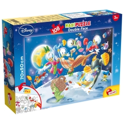 Disney Mickey Mouse in Space - 108 Piece Double Sided Puzzle