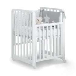 Glam 9-in-1 Evolutionary Crib with Mattress and Layette - Grey