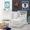 Glam 9-in-1 Evolutionary Crib with Mattress and Layette - Grey
