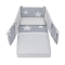Glam 9-in-1 Evolutionary Crib with Mattress and Layette - Grey