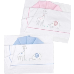 Evolving Crib Sheet Set Compatible with 60/70-75/85 cm Cribs - Blue