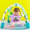 4-in-1 Multi-Activity Play Gym with Music, 5 Toys, Support Cushion, and Balls