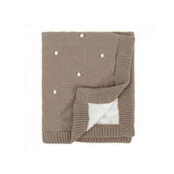 Beige Knitted Blanket