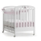 Tatino - Solid Wood Cot with Adjustable Sides - White/Pink