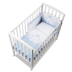 Q.lletto Baby Re - Wooden Crib - Blue