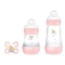 Easy Start - 2 Baby Bottles with Original Pacifier 0+ months 130 ml and 260 ml - Pink