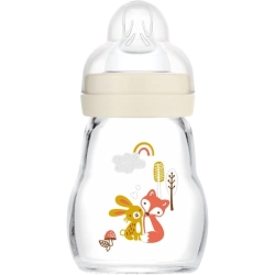 Feel Good Baby Bottle - Washable and Sterilizable Neutral Glass Baby Bottle 170 ml