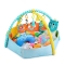 Momi Multi - Educational Sensory Mat with Tub + 30 Balls and Croissant Cushion