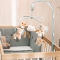 Luna & Axel - Wooden Musical Mobile with Stuffed Animals 50 cm