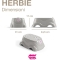 Herbie - Non-Slip Rubber Baby Booster Seat for Children - Grey