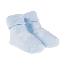 NANAN Soft Socks with White Star - Light Blue