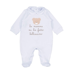 Baby Onesie Gift Set with Print 0-3 Months - Light Blue