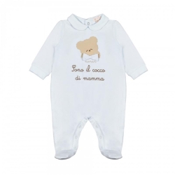 Baby Onesie Gift Set with Print 0-3 Months - Light Blue