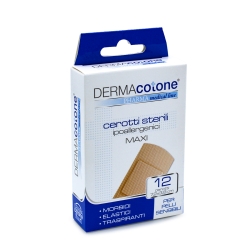 Dermacotone 12 Sterile Hypoallergenic Maxi Plasters 7.2 x 3.8 cm