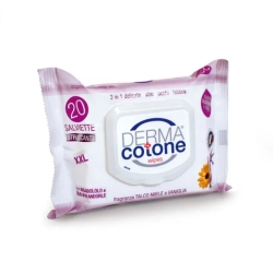 Dermacotone 20 Gentle 3-in-1 Makeup Remover Wipes for Face, Eyes, and Lips