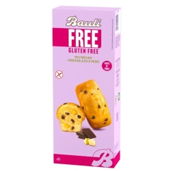 BAULI Free - 6 gluten-free pear and chocolate plum cakes 210g