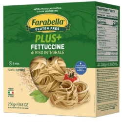 Plus+ - Gluten-Free Brown Rice Fettuccine, a source of fiber, 250g