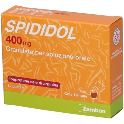 Spididol 400mg Granules For Oral Solution analgesic anti-inflammatory 12 sachets mint-anise flavour
