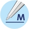 Jazz Pastel Ballpoint Pen - Blue Ink Twist Mechanism Lavender Color