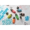 Boss Mini by Snooze One - 3 Graffiti Design Highlighters Assorted Colors