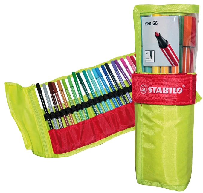 Pen 68 - Rollerset 25 Premium Markers Assorted Colors Medium Tip 1 mm